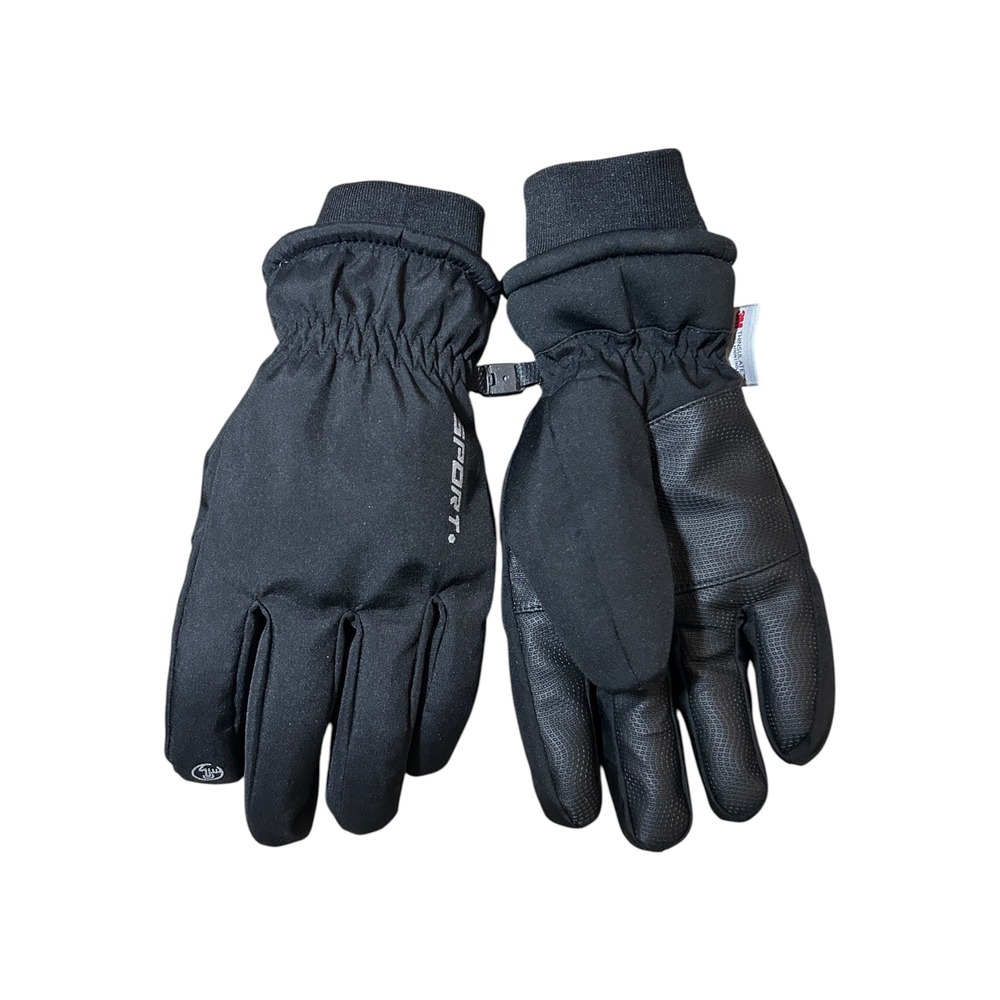 3M Thinsulate Sport Winter Gloves Black Touchscreen Grip Insulated Ski Snow